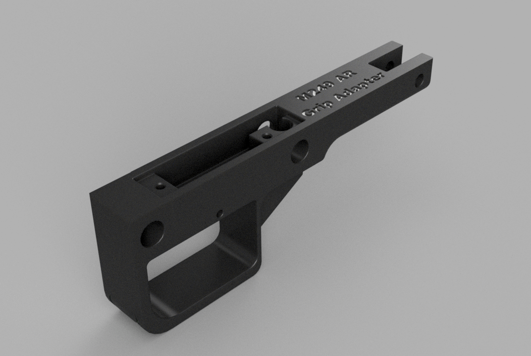 A&K M249 Pistol Grip Adapter for AR Grip w/o Backstrap Conversion