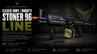 Bull Craft Industries Classic Army / Knight's Stoner 96 Line featuring precision-engineered handguards, HPA components, buffer tubes, magazine systems and upgrade parts designed and manufactured in Florida, USA.