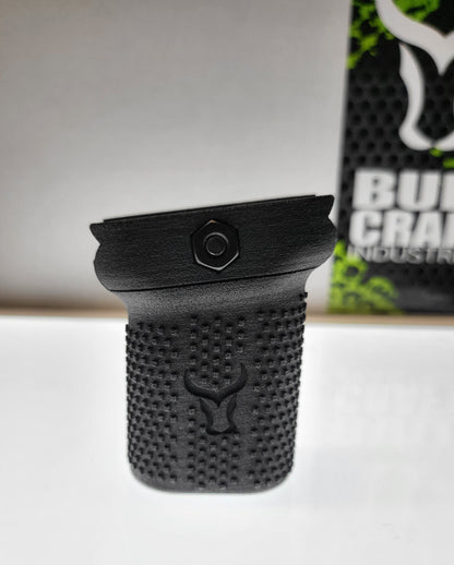 GRIPPY 2.5" Angled-8 Shorty Foregrip for Pistol, Aggressively Textured