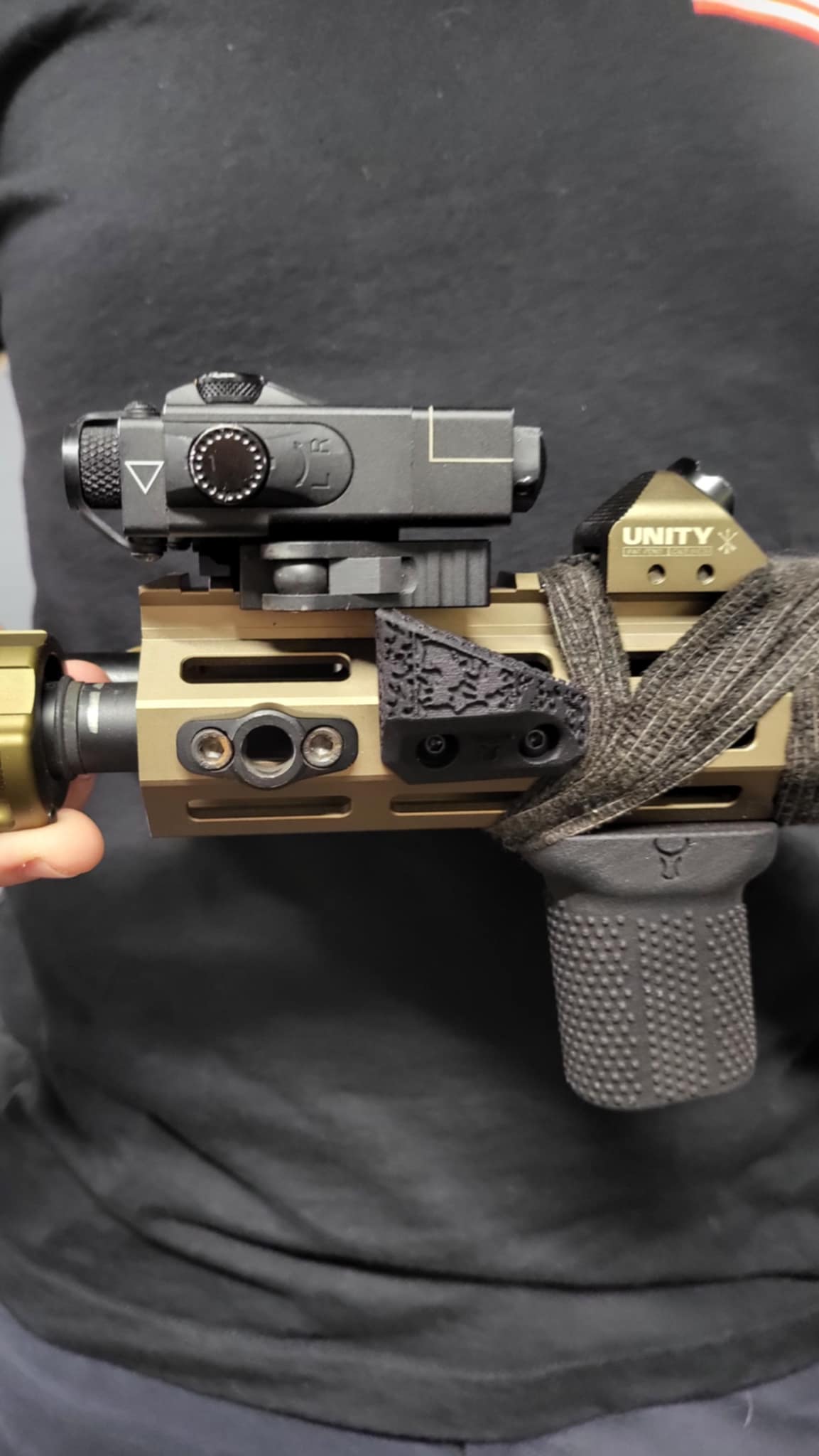 Thumb Rest 2.0 for M-LOK Handguards (various angle options)