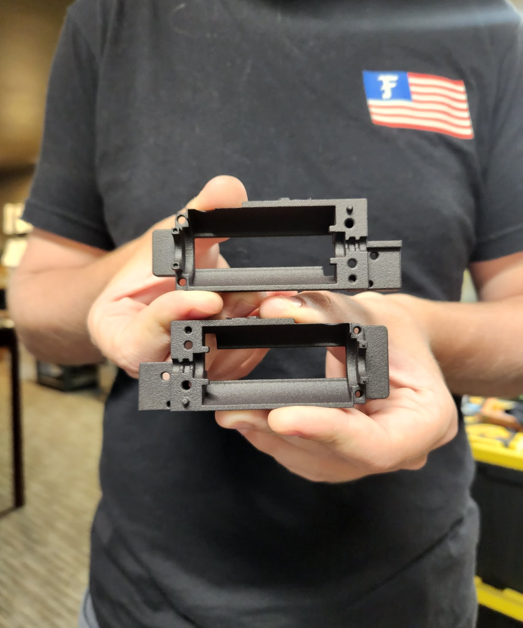 M240 replacement motor cage inside view manufactured by Bull Craft Industries