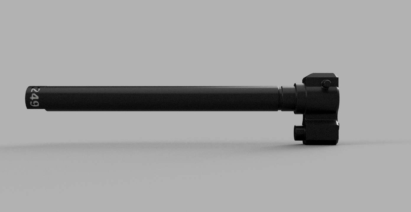 Featherweight M249 9.75" Outer Barrel, NO Front Sight